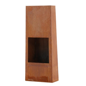 Bastian – Brasero – Orange rouille – 20 x 120 x 50 cm