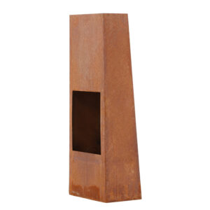 Bastian – Brasero – Orange rouille – 20 x 120 x 50 cm