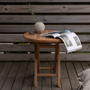 Kenya – Table de café – Naturel – ⌀50 cm