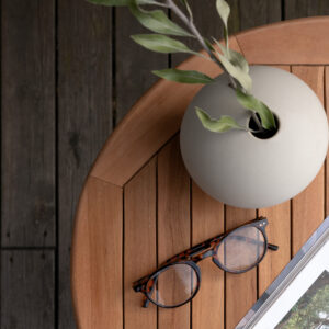 Kenya – Table de café – Naturel – ⌀50 cm