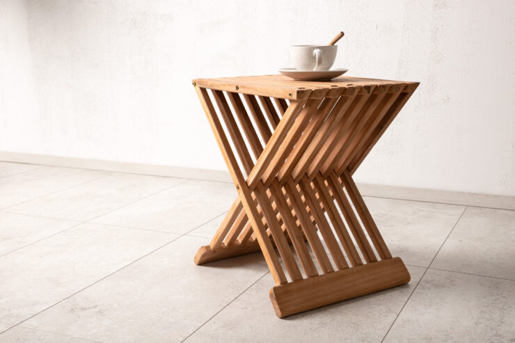 Ghana – Table d'appoint – Naturel – 40 x 40 cm