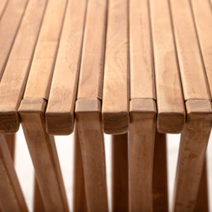 Ghana – Table d&rsquo;appoint – Naturel – 40 x 40 cm