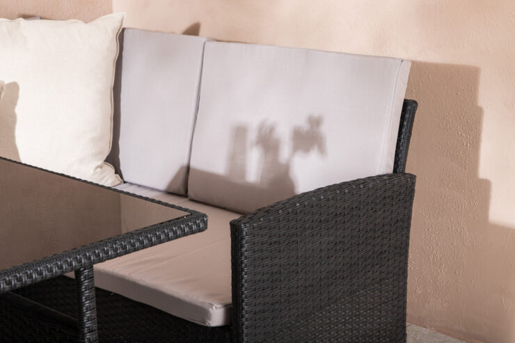 Knock – Salon d'angle – Noir, Transparent