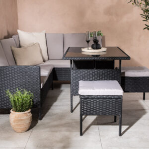 Knock – Salon d&rsquo;angle – Noir, Transparent