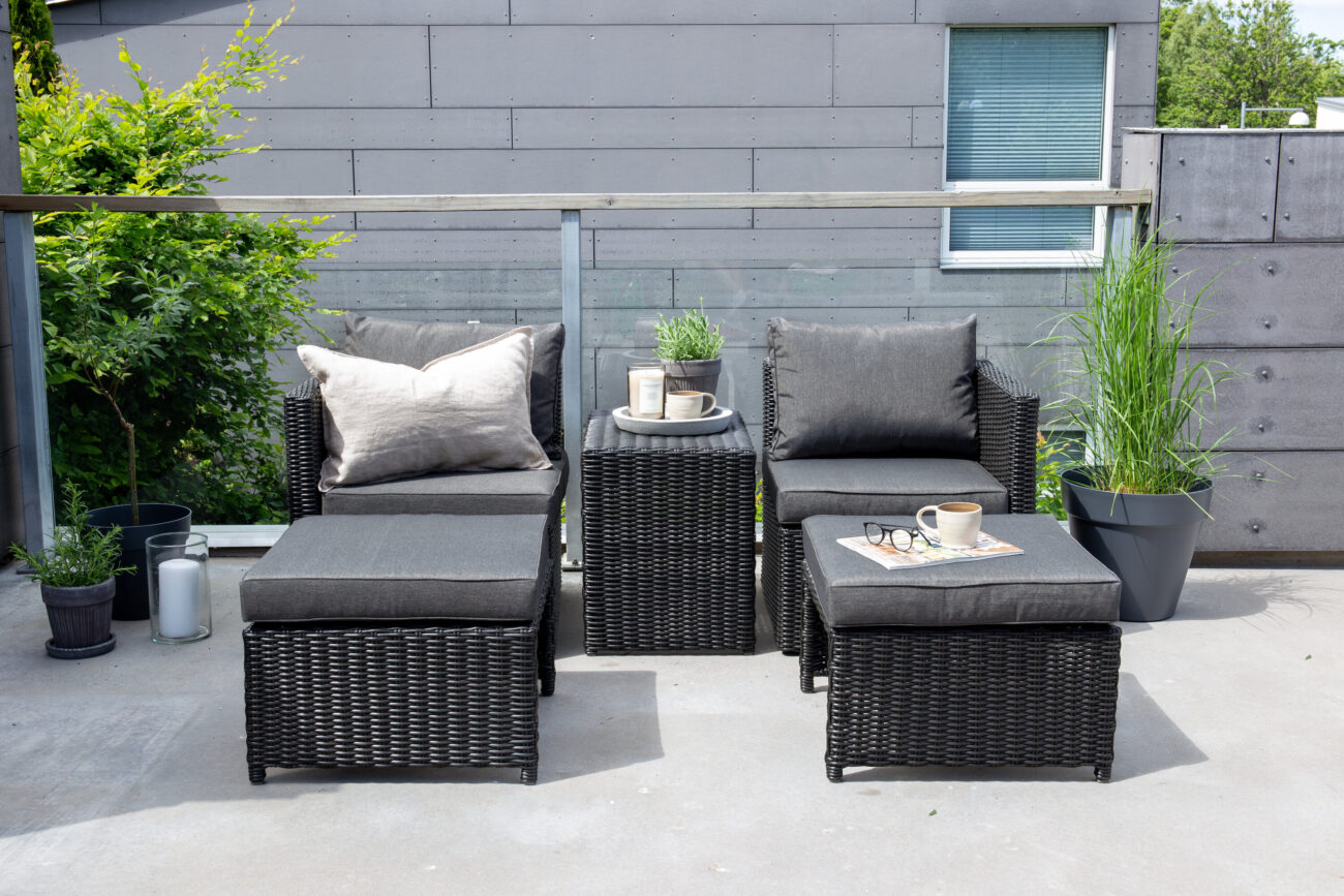 Quad – Salon lounge – Noir