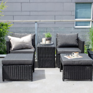 Quad – Salon lounge – Noir