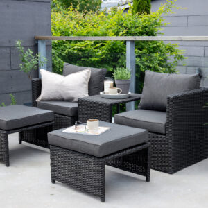 Quad – Salon lounge – Noir
