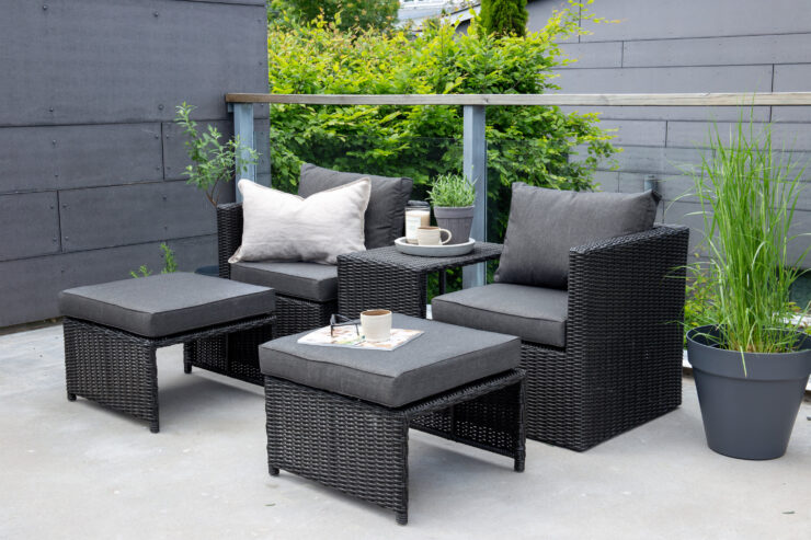 Quad – Salon lounge – Noir