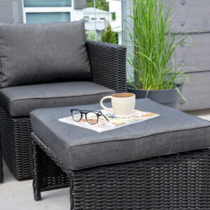 Quad – Salon lounge – Noir