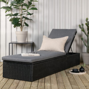 Quad – Bain de soleil – Noir – 198 x 38 x 61 cm