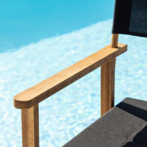 Marion – Chaise de salle à manger – Noir, Naturel – 55 x 90 x 53 cm