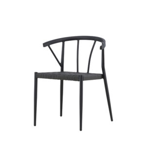 Stina – Chaise de salle à manger – Noir – 49 x 80 x 47 cm