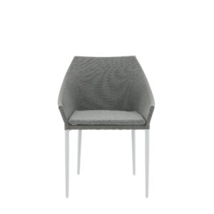 Spoga – Chaise de salle à manger – Blanc, Gris – 62 x 81 x 60 cm