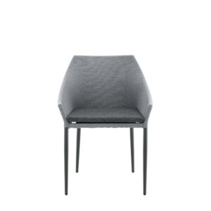 Spoga – Chaise de salle à manger – Noir, Gris foncé, Gris – 62 x 81 x 60 cm