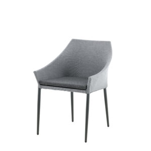 Spoga – Chaise de salle à manger – Noir, Gris foncé, Gris – 62 x 81 x 60 cm