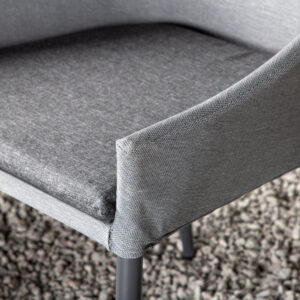 Spoga – Chaise de salle à manger – Noir, Gris foncé, Gris – 62 x 81 x 60 cm
