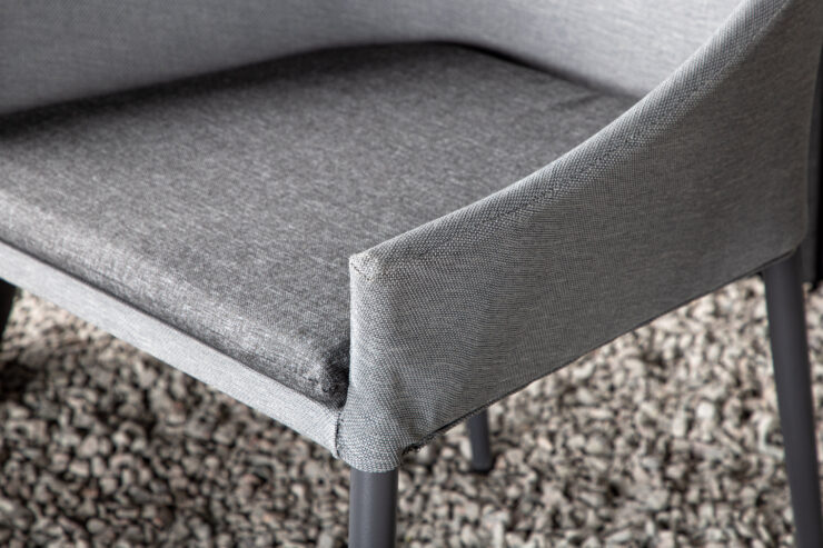 Spoga – Chaise de salle à manger – Noir, Gris foncé, Gris – 62 x 81 x 60 cm