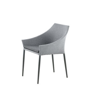 Spoga – Chaise de salle à manger – Noir, Gris foncé, Gris – 62 x 81 x 60 cm