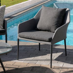 Spoga – Salon canapé – Noir, Transparent – Chaise : 75 x 79 x 72 Table : 39 x 60 cm