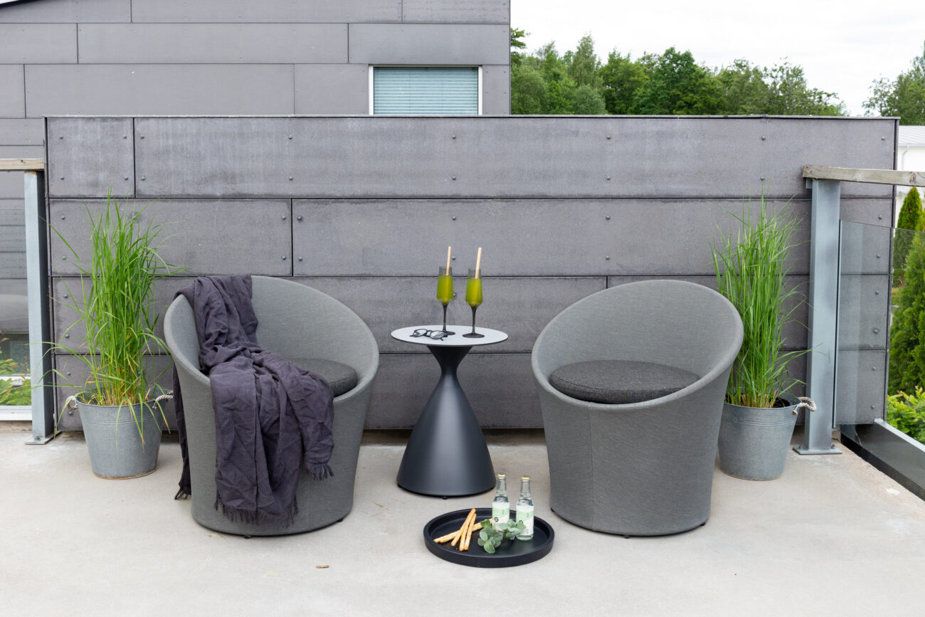 Spoga – Salon lounge – Gris, Gris foncé