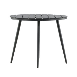 Break – Table à manger ronde – Noir – ⌀90 cm
