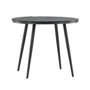 Break – Table à manger ronde – Noir – ⌀90 cm