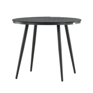 Break – Table à manger ronde – Noir – ⌀90 cm