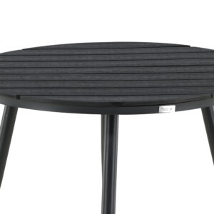 Break – Table à manger ronde – Noir – ⌀90 cm