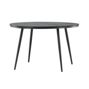 Break – Table à manger ronde – Noir – ⌀120 cm