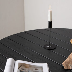 Break – Table à manger ronde – Noir – ⌀120 cm