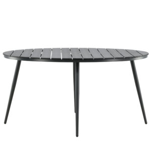 Break – Table à manger ronde – Noir – ⌀150 cm
