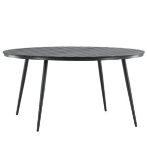 Break – Table à manger ronde – Noir – ⌀150 cm