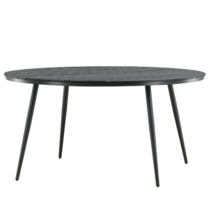 Break – Table à manger ronde – Noir – ⌀150 cm