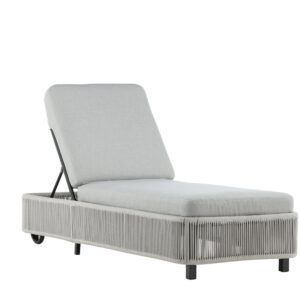 Virya – Bain de soleil – Noir, Gris – 205 x 32 x 75 cm
