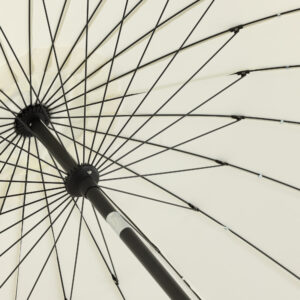 Palmetto – Parasol – Noir, Blanc – ⌀270 cm