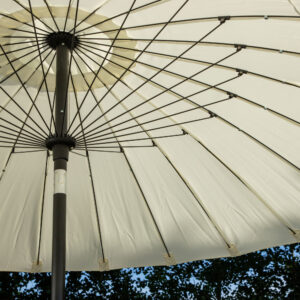 Palmetto – Parasol – Noir, Blanc – ⌀270 cm
