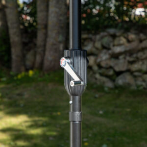 Palmetto – Parasol – Noir, Gris – ⌀270 cm