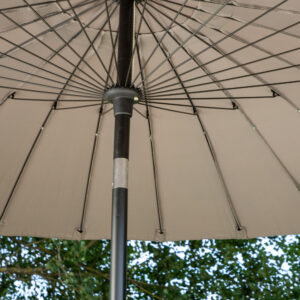 Palmetto – Parasol – Noir, Gris – ⌀270 cm