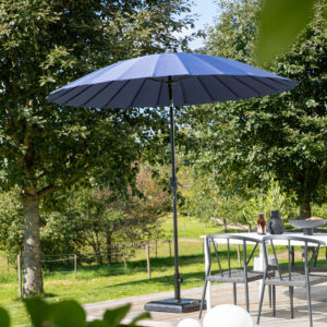 Palmetto – Parasol – Noir, Bleu – ⌀270 cm
