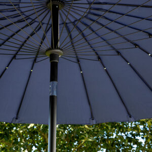 Palmetto – Parasol – Noir, Bleu – ⌀270 cm