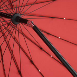 Palmetto – Parasol – Noir, Rouge – ⌀270 cm