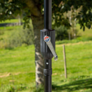 Palmetto – Parasol – Noir, Rouge – ⌀270 cm