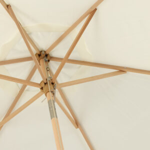 Corypho – Parasol – Naturel, Blanc – ⌀250 cm