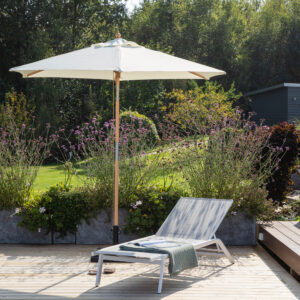 Corypho – Parasol – Naturel, Blanc – ⌀250 cm