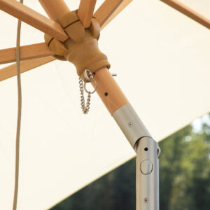 Corypho – Parasol – Naturel, Blanc – ⌀250 cm