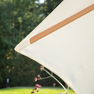 Corypho – Parasol – Naturel, Blanc – ⌀250 cm