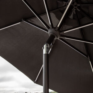 Sabal – Parasol – Noir – 270 x 241 x 270 cm