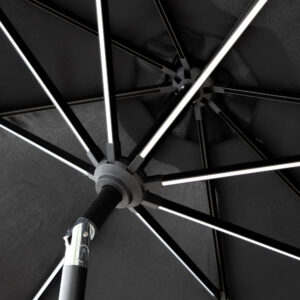 Sabal – Parasol – Noir – 270 x 241 x 270 cm