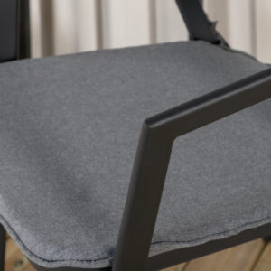 Slit – Chaise de salle à manger – Noir, Gris – 60 x 76 x 60 cm