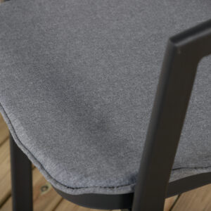 Slit – Chaise de salle à manger – Noir, Gris – 60 x 76 x 60 cm